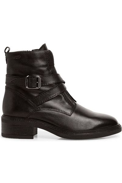 Tamaris Black Booties Womens Shoes