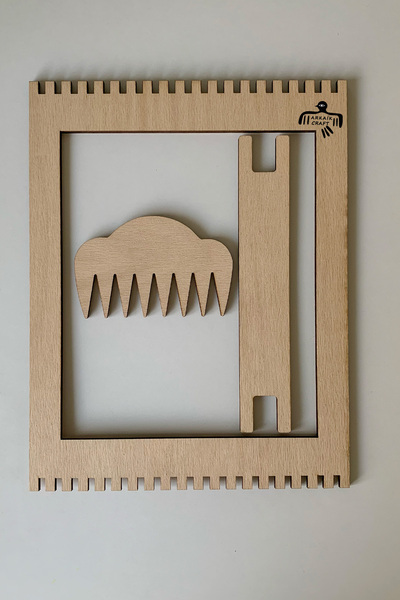 Arkaik Craft Set de învățare pentru țesut covoare din lemn de dimensiuni mini