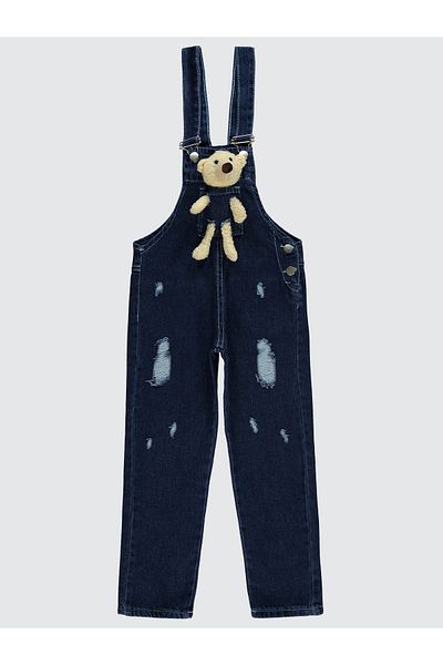Civil Girls Girl's Salopette 6-9 Years Dark Blue