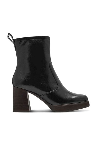 Tamaris Black Booties Womens Shoes