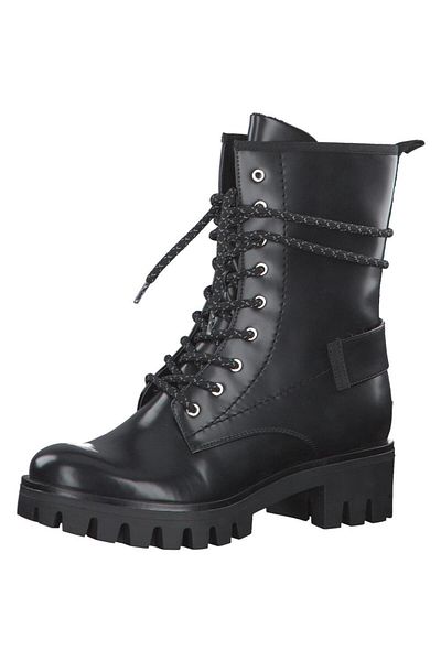 Tamaris Black Booties Womens Shoes