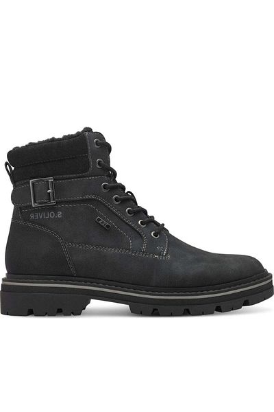 s.Oliver Black Booties Mens Shoes