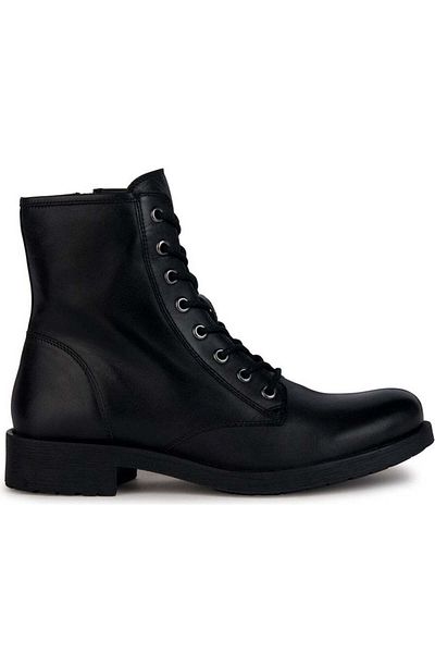 Geox Black Booties Womens Shoes