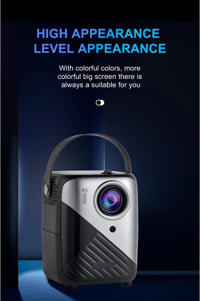 Teknotopia 4K Projeksiyon Android Oyun Konsollu Ev Sineması Ultra Hd LED Proj...