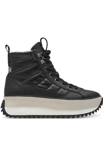 Tamaris Black Booties Womens Shoes