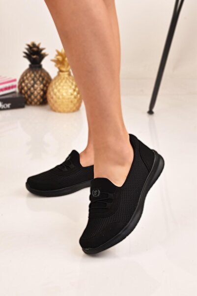 MODAONN Pantofi de damă negri cu dantelă detaliată pentru mamă Pantofi ocazio...