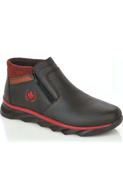 Rieker Black Booties Mens Shoes