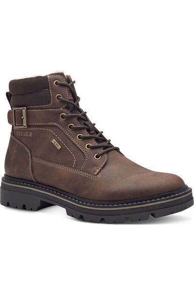 s.Oliver Brown Booties Mens Shoes