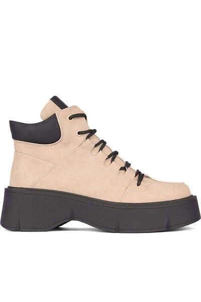 Betsy Beige Booties Womens Shoes