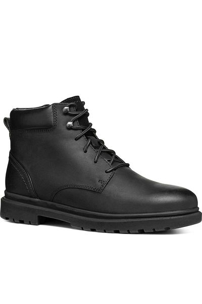 Geox Black Booties Mens Shoes