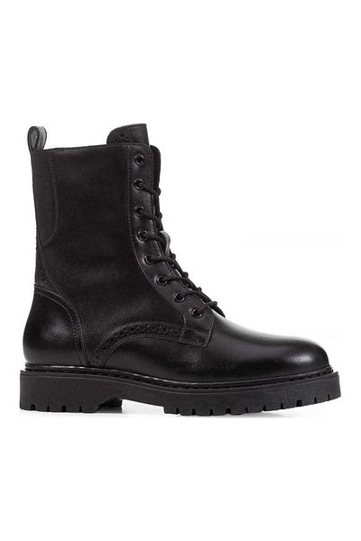 Geox Black Booties Womens Shoes