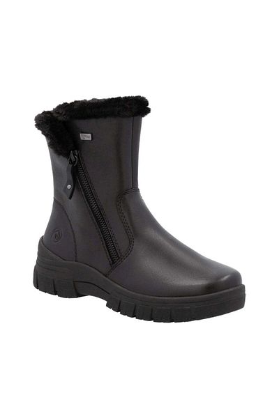Remonte Black Booties Womens Shoes