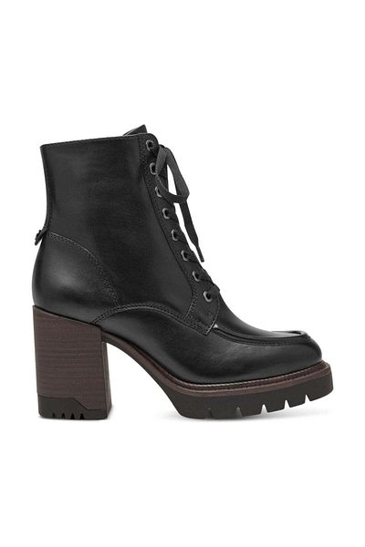 Tamaris Black Booties Womens Shoes