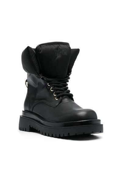 VERSACE JEANS COUTURE Black Booties Womens Shoes