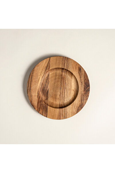Zsa Zsa Zsu Balgat Ahşap Servis Tabağı 25x25x1.8 Cm Natural