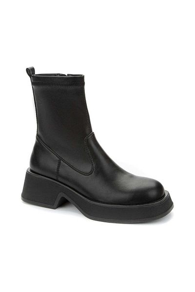 Betsy Black Booties Womens Shoes