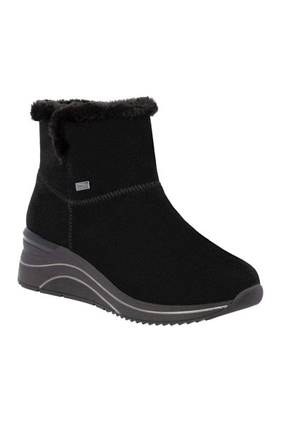 Remonte Black Booties Womens Shoes