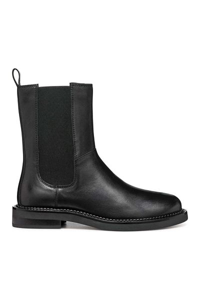 Geox Black Booties Womens Shoes