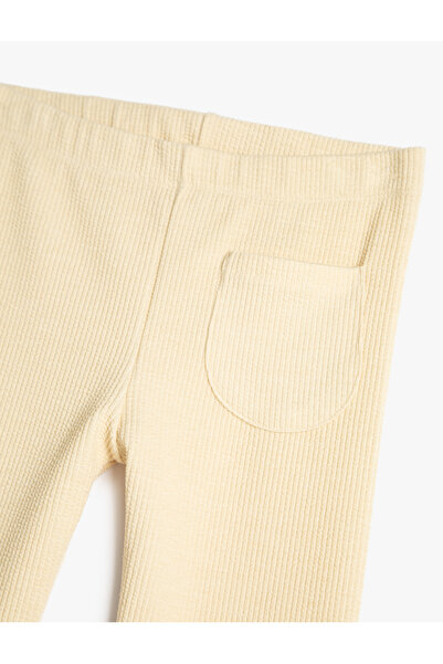 Koton Ecru-Leggings für Mädchen