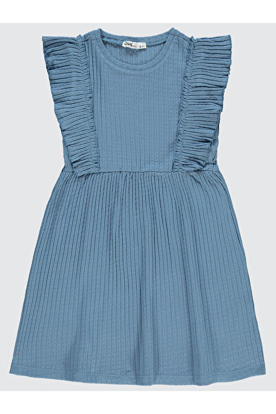 Civil Girls Kız Çocuk Elbise 6-9 Yaş Element Mavisi
