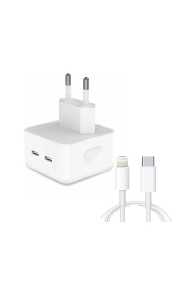 Iphone Tüm Serilerle Uyumlu 35W Şarj Cihazı Hızlı Şarj Özelliği Adaptör ve Kablo 12,13,14,15