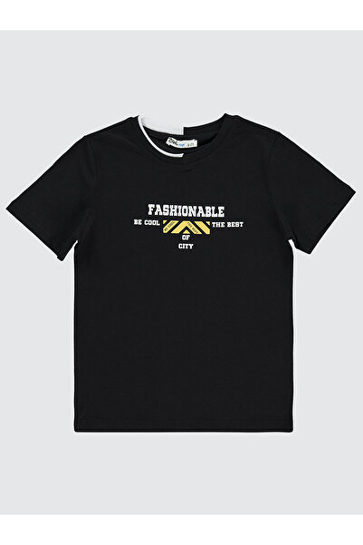 Civil Boys تي شيرت للأولاد 6-9 سنوات أسود