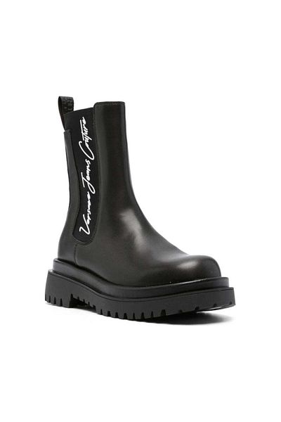 VERSACE JEANS COUTURE Black Booties Womens Shoes