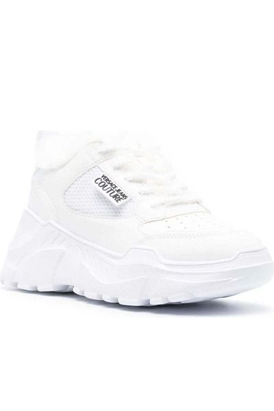 VERSACE JEANS COUTURE White Trainers Womens Shoes