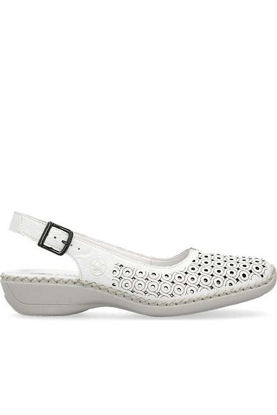 Rieker White Sandals Womens Shoes