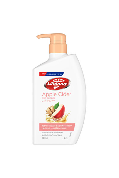 Lifebuoy غسول الجسم المضاد للبكتيريا بخلاصة التفاح والزنجبيل من لايف بوي 500 مل