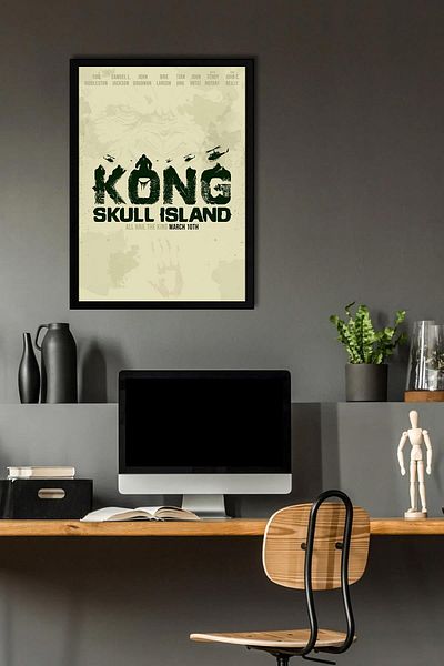 Saturn Pictură înrămată Kong Skull Island - Pictură poster film Skull Island