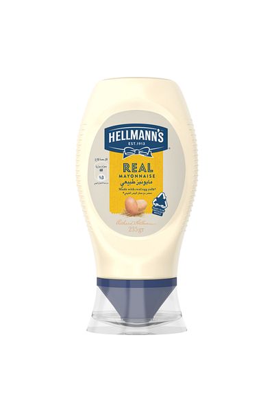 Hellmann's Mayonnaise, Ideal as a dip, dressing or spread, Real, 100% recycled plastic bottle, 235g