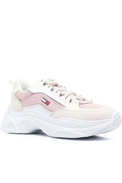 Tommy Jeans Pink Trainers Womens Shoes