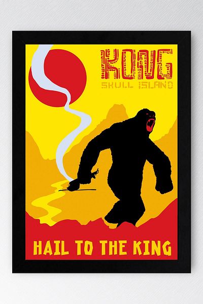 Saturn Pictură înrămată Kong Skull Island - Pictură poster film Skull Island