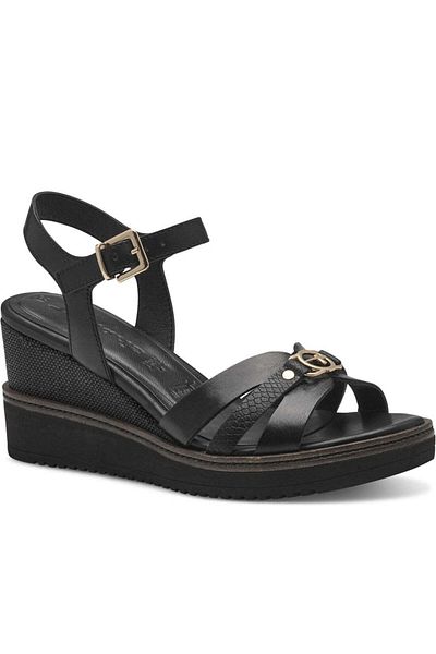Tamaris Black Sandals Womens Shoes