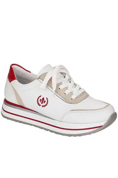 Rieker White Flats Womens Shoes