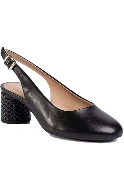 Geox Black Flats Womens Shoes