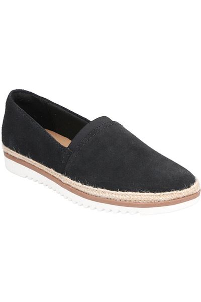 CLARKS Black Flats Womens Shoes