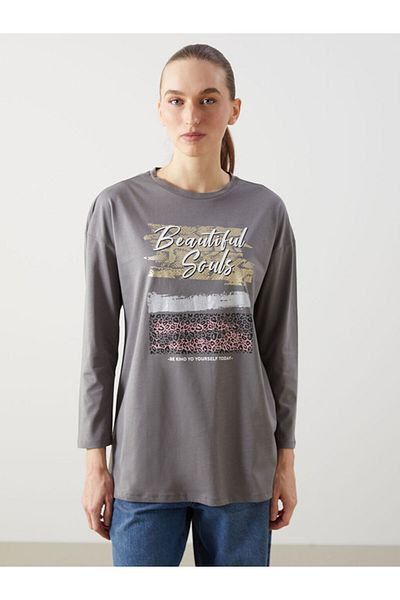 LC Waikiki New Season Crew Neck Printed Women's Tunic - S5Jg53Z8