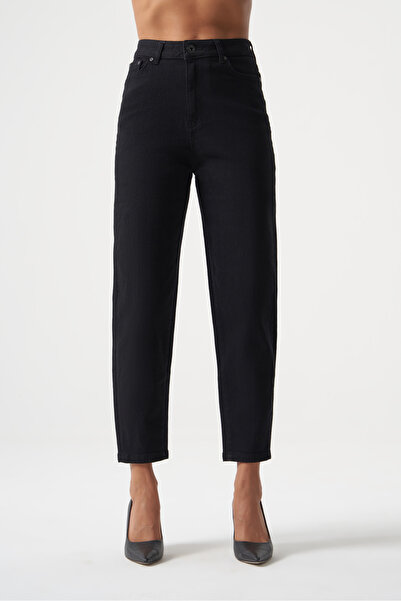 MZL Siyah Dar Kesim Bilek Boyu Denim Pantolon