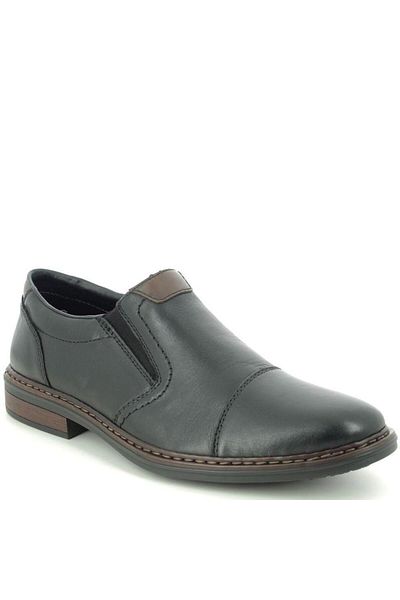 Rieker Black Flats Mens Shoes