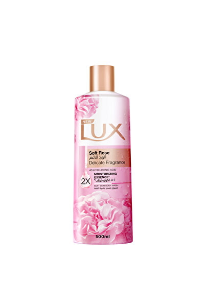 LUX Body Wash 500 ml Soft Rose Moisturizing- 9515 --- لوكس غسول جسم 500 مل الورد الناعم لمسة ناعمة