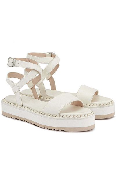 AGL White Sandals Womens Shoes