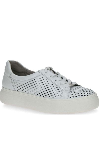 Caprice White Trainers Womens Shoes