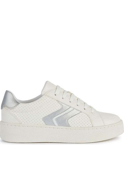 Geox Pantofi albi pentru femei