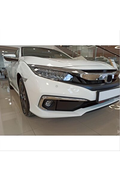 Genel Markalar Cıvıc Fc5 2019-2021 Içın Uyumlu Ön Sıs Kası Kaplaması Nıkelaj (MAKYAJLI KASA)