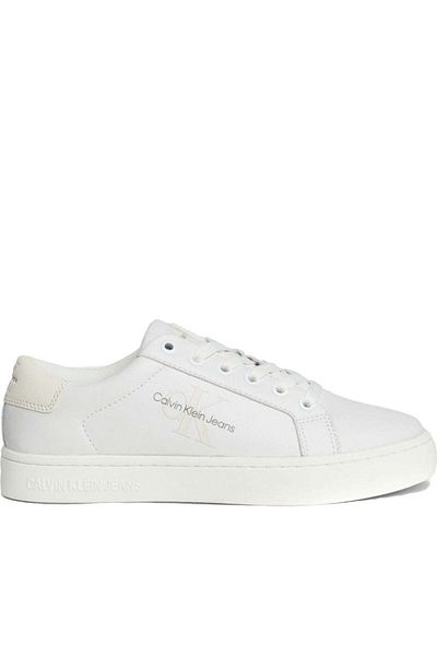 Calvin Klein Jeans White Trainers Womens Shoes