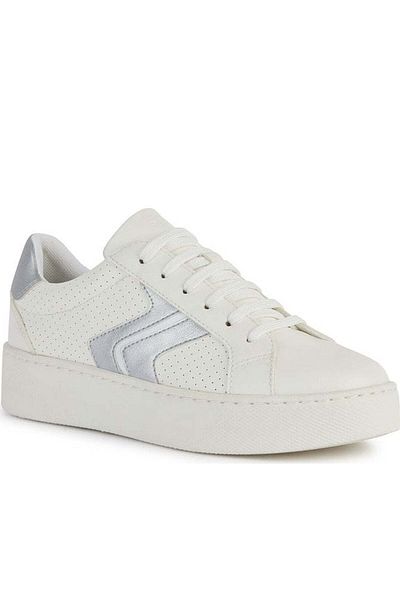 Geox Pantofi albi pentru femei