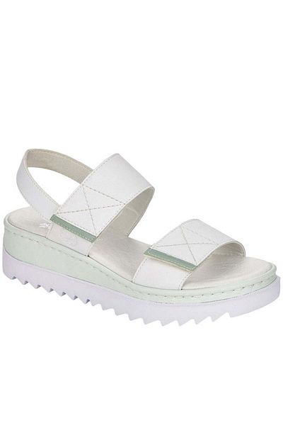 Rieker White Sandals Womens Shoes