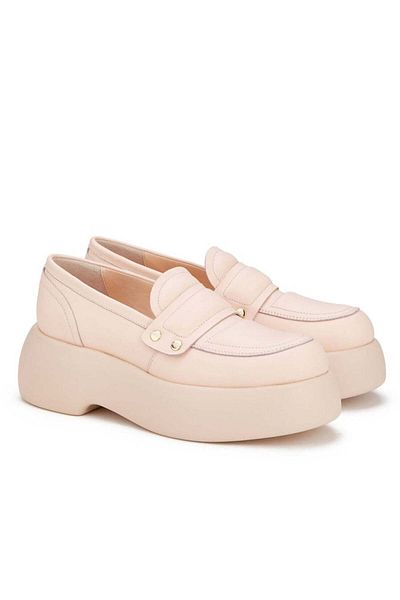 AGL Beige Flats Womens Shoes